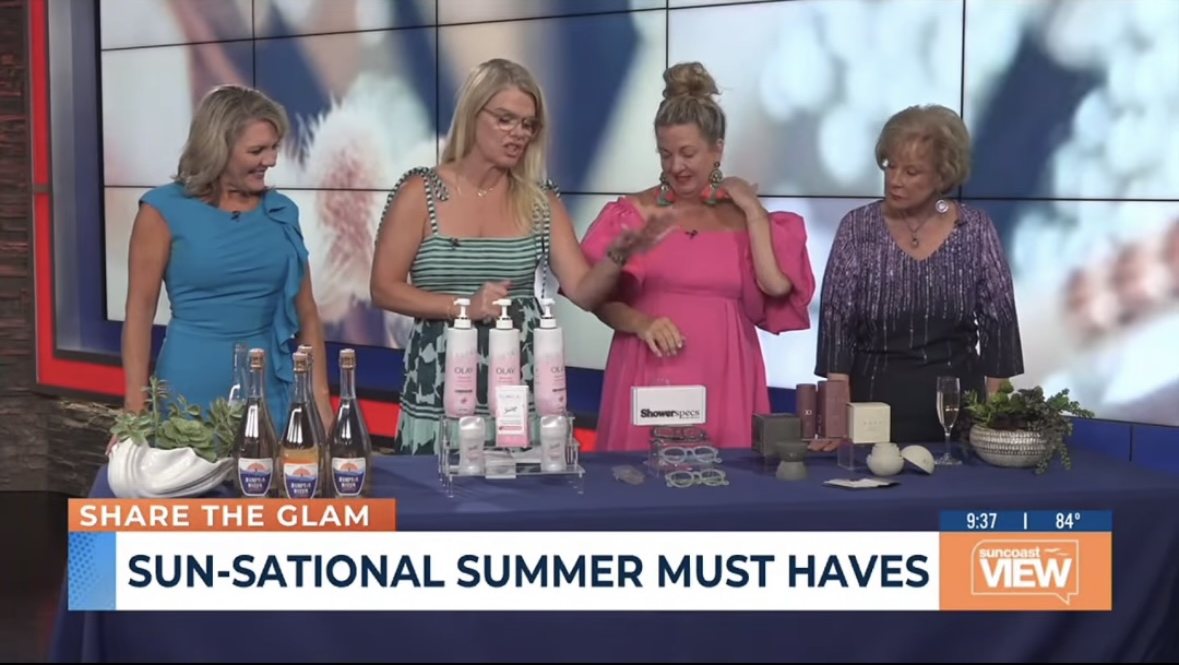 ShowerSpecs featured in a TV segment on Suncoast View