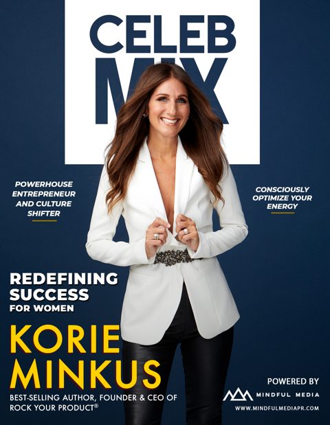 Korie Minkus on the cover of CelebMix