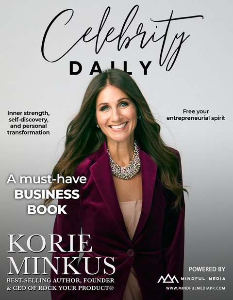 Korie Minkus on the cover of Celebrity Daily
